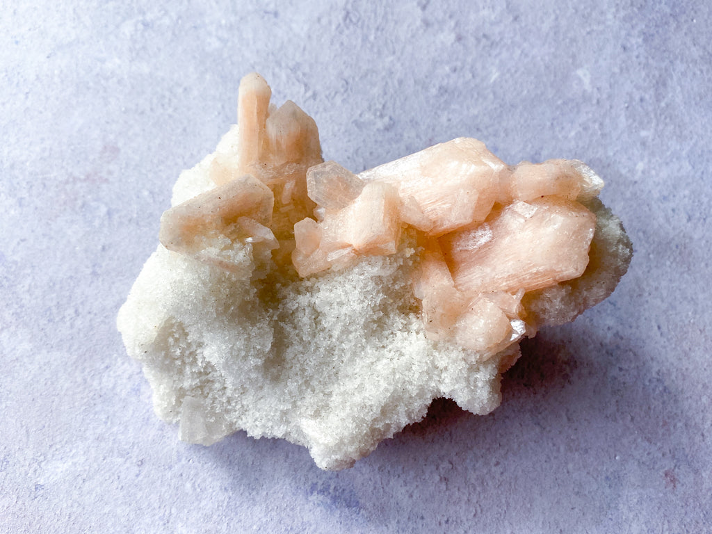 White Chalcedony with Stilbite 1