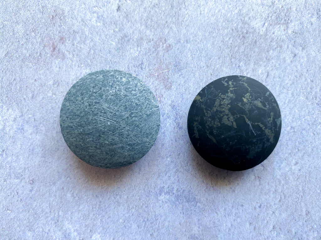 Unpolished Shungite Harmonisers - Pill Shape